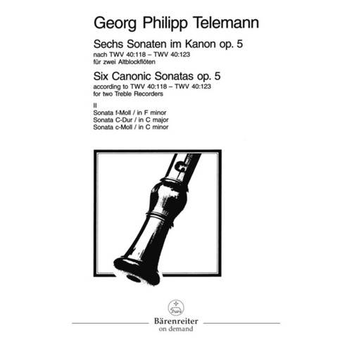 Canonic Sonatas 6 Op 5 Book 2