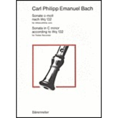 Cpe Bach - Sonata C Minor Wq 132 Treble Recorder Solo (Softcover Book) Book