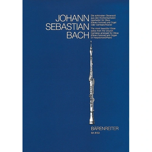 Bach Oboe Solos from the Cantatas for Oboe and Organ Barenreiter BA8153