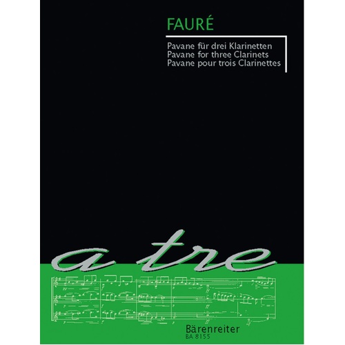 Pavane for Three Clarinets - Barenreiter Trio Sheet Music, 1 Page