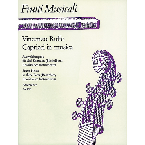 Capricci In Musica Für Blockflötenensemble Renaissance- Oder Andere Streich- Und BlasInstrumente