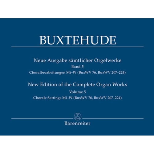 Organ Works Book 5 Buxww 207-224 Book