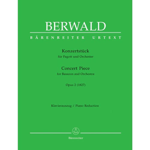 Concert Piece Op 2 Bassoon Piano Book