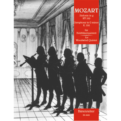 Symphony No 40 G Min K 550 Arr Woodwind Quintet Book