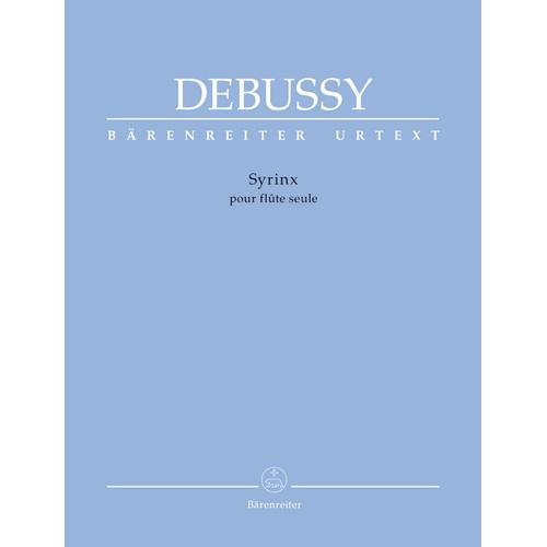 Debussy - Syrinx for Flute Solo Urtext Edition
