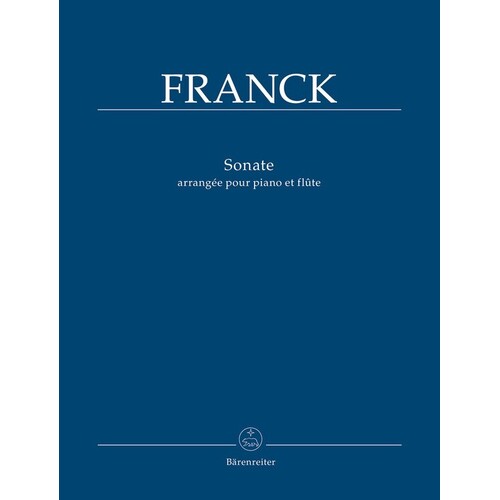 Franck - Sonata Flute/Piano (Softcover Book) Book
