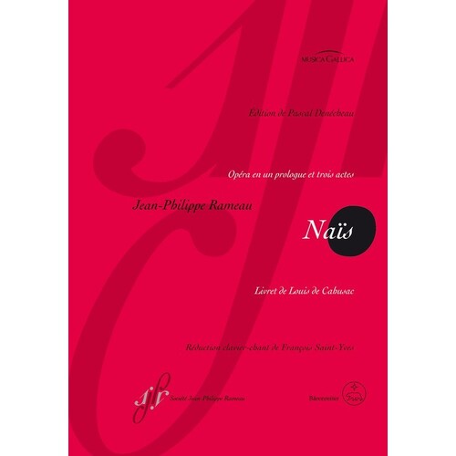 Rameau - Nais Vocal Score French (Softcover Book) Urtext Edition Book