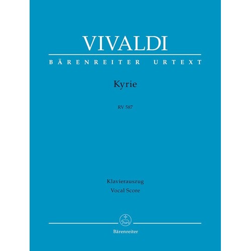 Kyrie Rv 587 SATB Latin Urtext