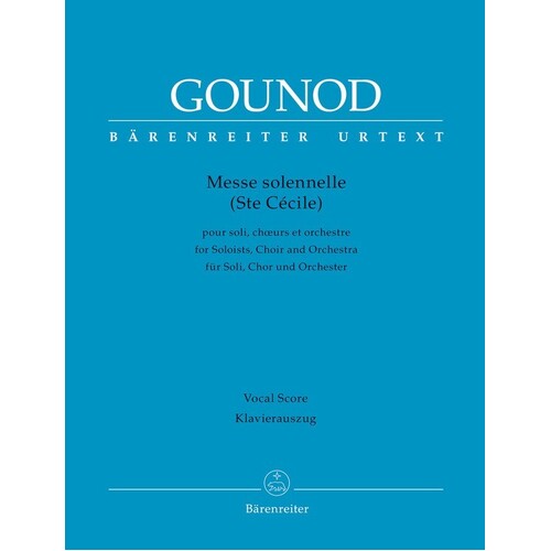 Gounod - Messe Solennelle Vocal Score (Softcover Book) Urtext Edition Book