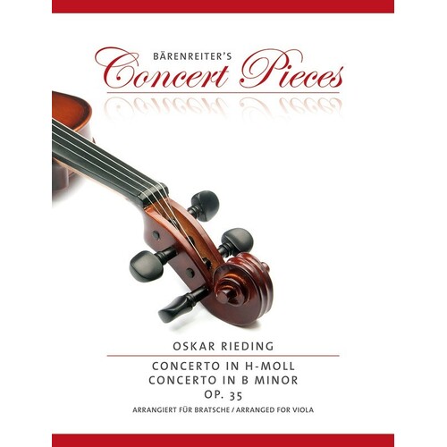 Reieding - Concerto B Min Op 35 Viola Piano (Softcover Book) Book