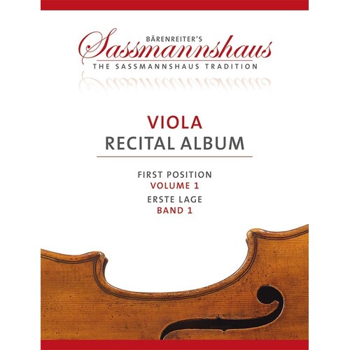 Sassmannshaus Viola Recital Album Vol 1 Viola/Piano (Softcover Book) Book
