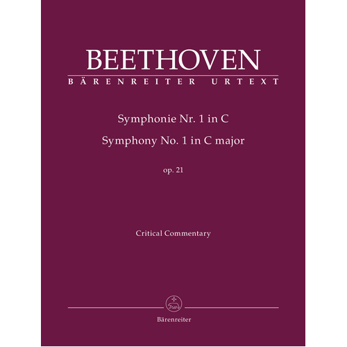 Symphony No 1 Commentary by Beethoven - Full Orchestra Sheet Music