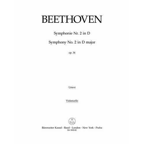 Symphony No 2 Cello Sheet Music