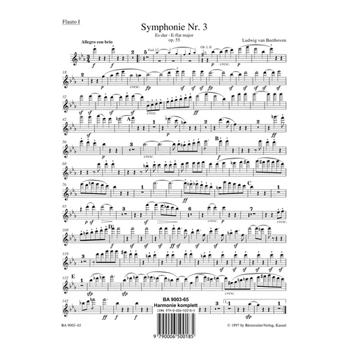 Symphony No 3 Wind Set - Full Orchestra Sheet Music