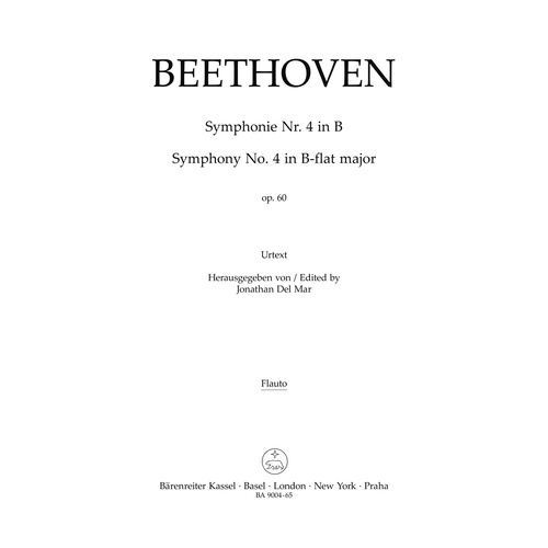 Symphony No 4 in B Flat Wind Set for Full Orchestra