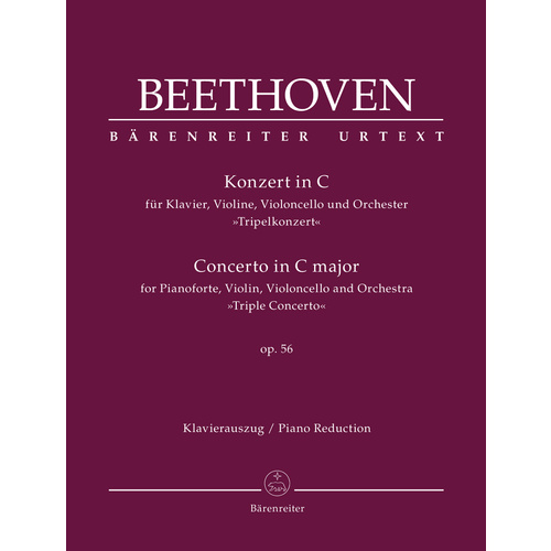 Concerto For Pianoforte, Violin, Violoncello And Orchestra In C Major Op. 56 "Triple Concerto"