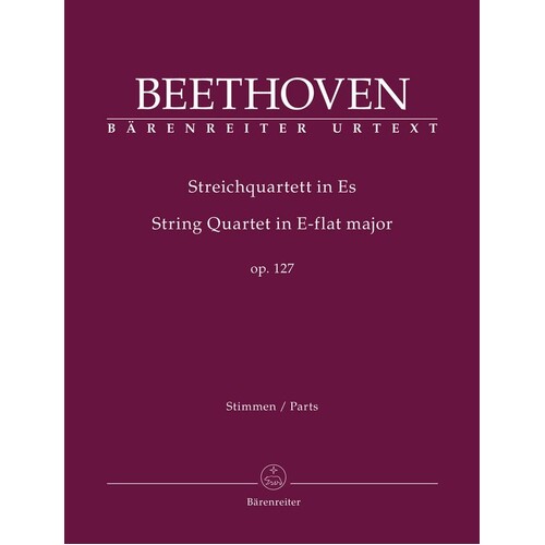 Beethoven - String Quartet E Flat Op 127 Parts (Set Of Parts) Urtext Edition Book
