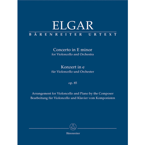 Concerto For Violoncello And Orchestra In E Minor Op. 85