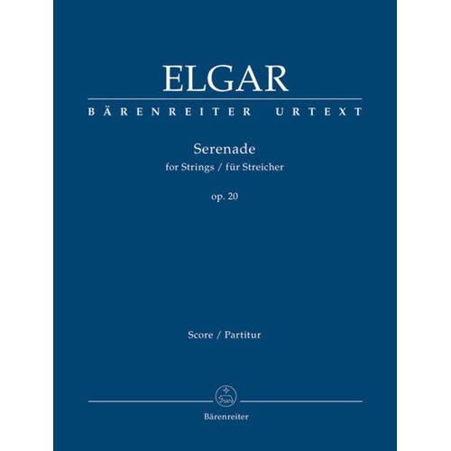 Serenade For Strings Op 20 Ed Hogwood Score Book