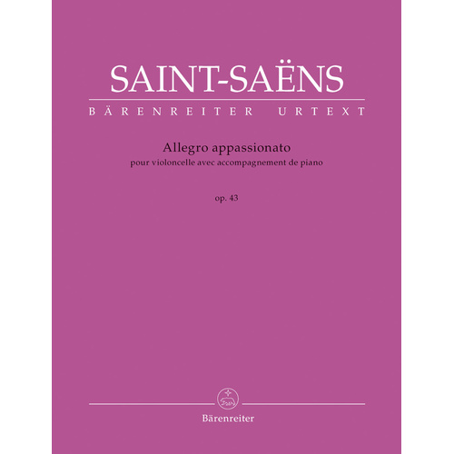 Allegro Appassionato Op 43 for Cello and Piano Sheet Music