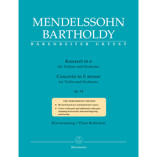 Concerto For Violin And Orchestra In E Minor Op. 64