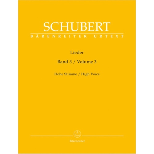Lieder Book 3 High