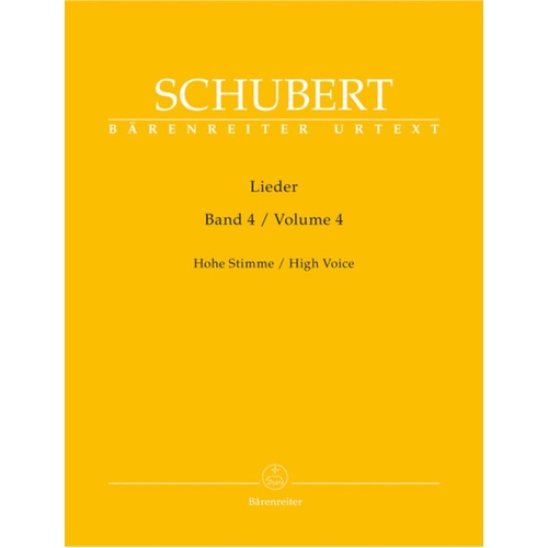 Lieder Book 4 High Book