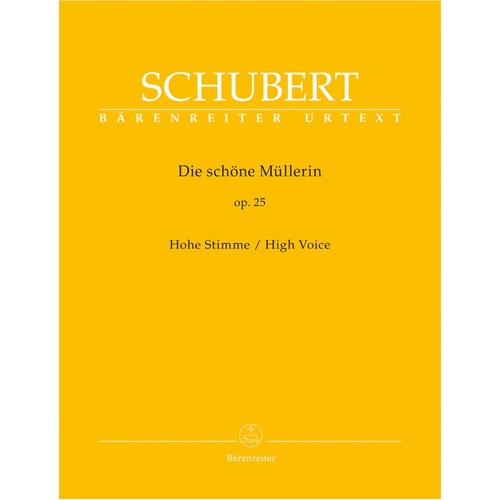 Schubert - Die Schone Mullerin Op 25 D 79 High Voice