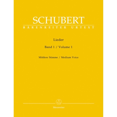 Lieder Vol 1 Medium Voice Book
