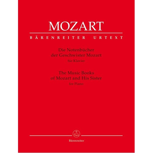 Music Books Of Mozart And His Sister For Piano (Softcover Book) Urtext Edition Book