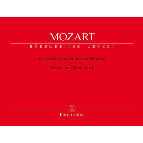 Complete Works for Piano Duet by Wolfgang Amadeus Mozart - Urtext Edition