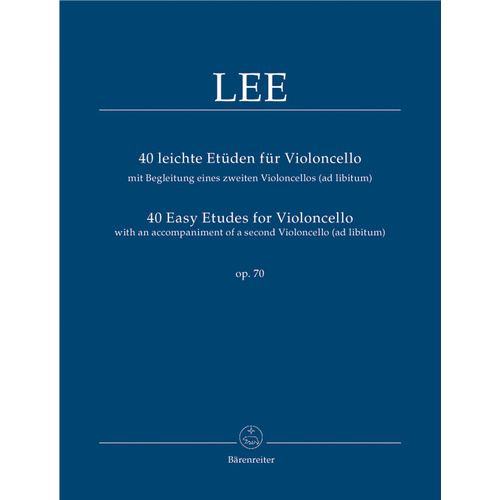 40 Easy Etudes For Violoncello With An Accompaniment Of A 2nd Violoncello (Ad Lib.) Op. 70