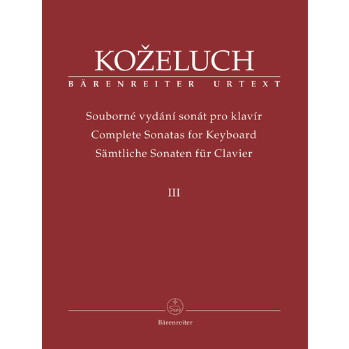 Complete Sonatas For Keyboard Iii