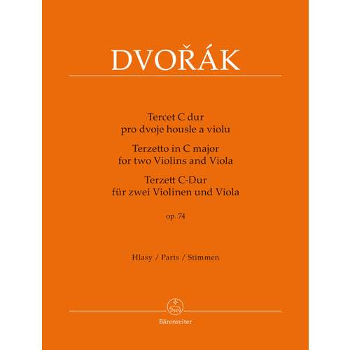 Terzetto in C Major Op 74 for 2 Violins and Viola Sheet Music