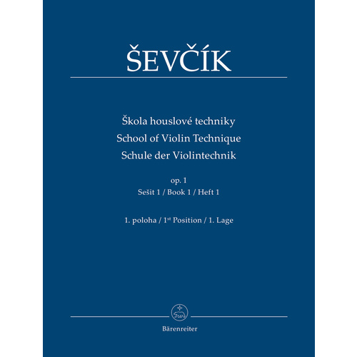 Sevcik School of Violin Technique Op 1: Book 1