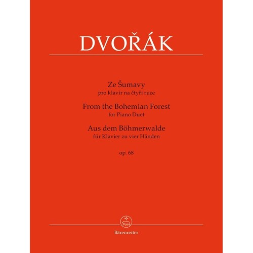 Dvorak - From The Bohemian Forest Op 68 Piano Duet (Softcover Book) Book