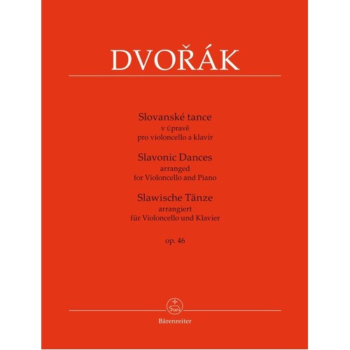 Dvorak - Slavonic Dances Op 46 Cello/Piano (Softcover Book) Book
