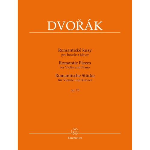 Romantic Pieces Op 75 Violin/Piano (Softcover Book) Book