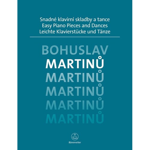 Martinu - Easy Piano Pieces And Dances (Softcover Book) Book