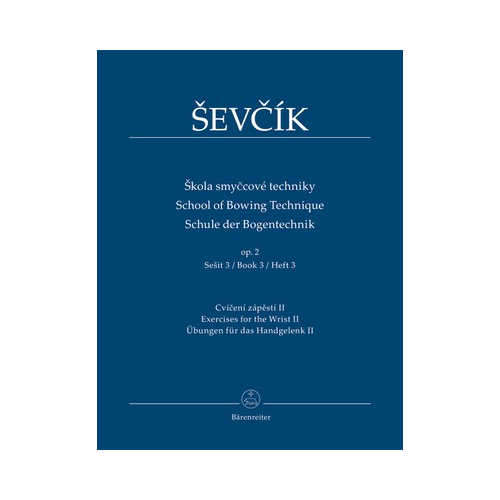 Sevcik School of Bowing Technique Op 2 Book 3 Violin Tutor