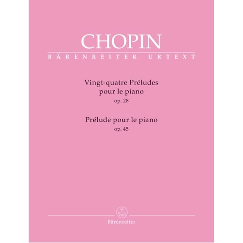 24 Preludes Op 28 and Op 45 for Piano Solo Sheet Music
