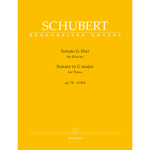 Sonata For Pianoforte In G Major Op. 78 D 894