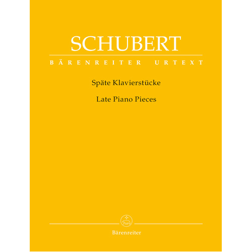 Schubert Late Piano Pieces by Franz Durr, Barenreiter BA9634