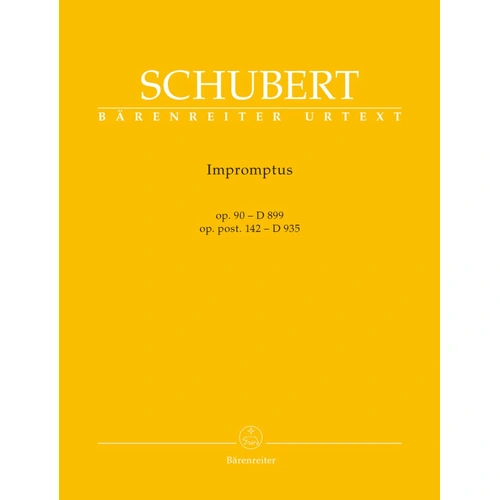 Schubert Impromptus Op. 90 D899 & Post. 142 D935 Urtext Edition for Piano
