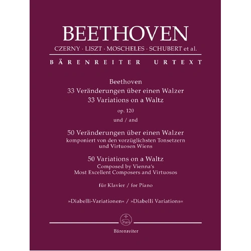 Beethoven 33 Variations on a Waltz Op 120 Piano Sheet Music - Barenreiter BA9656