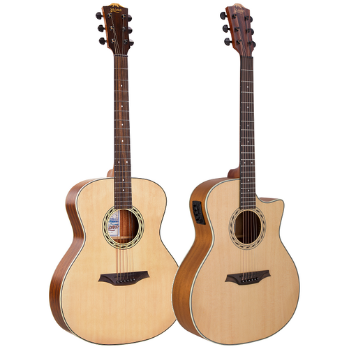 Bromo BAA2 Appalachia Series Cutaway Electric Acoustic Guitar with EQ Preamp