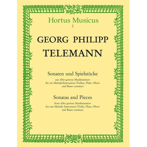 Telemann - Sonatas and Pieces for Violin, Flute, Oboe, and Piano