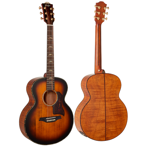 Bromo BAN8EVS Denali Series Mini Jumbo Acoustic Guitar Vintage Sunburst w/ Solid Spruce Top & Pickup