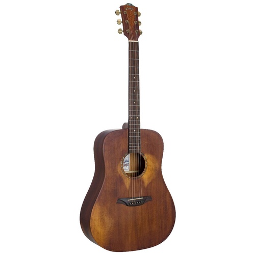 Bromo BAR1H Rocky Mountain Series Dreadnought Acoustic Guitar All Solid Wood Historic Finish