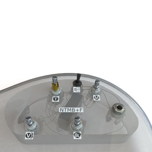 Bartolini HR-4.7AP/918 Pre-Wired Harness with 3-Band EQ, 4 Pots, 1 Toggle for Bass Guitar